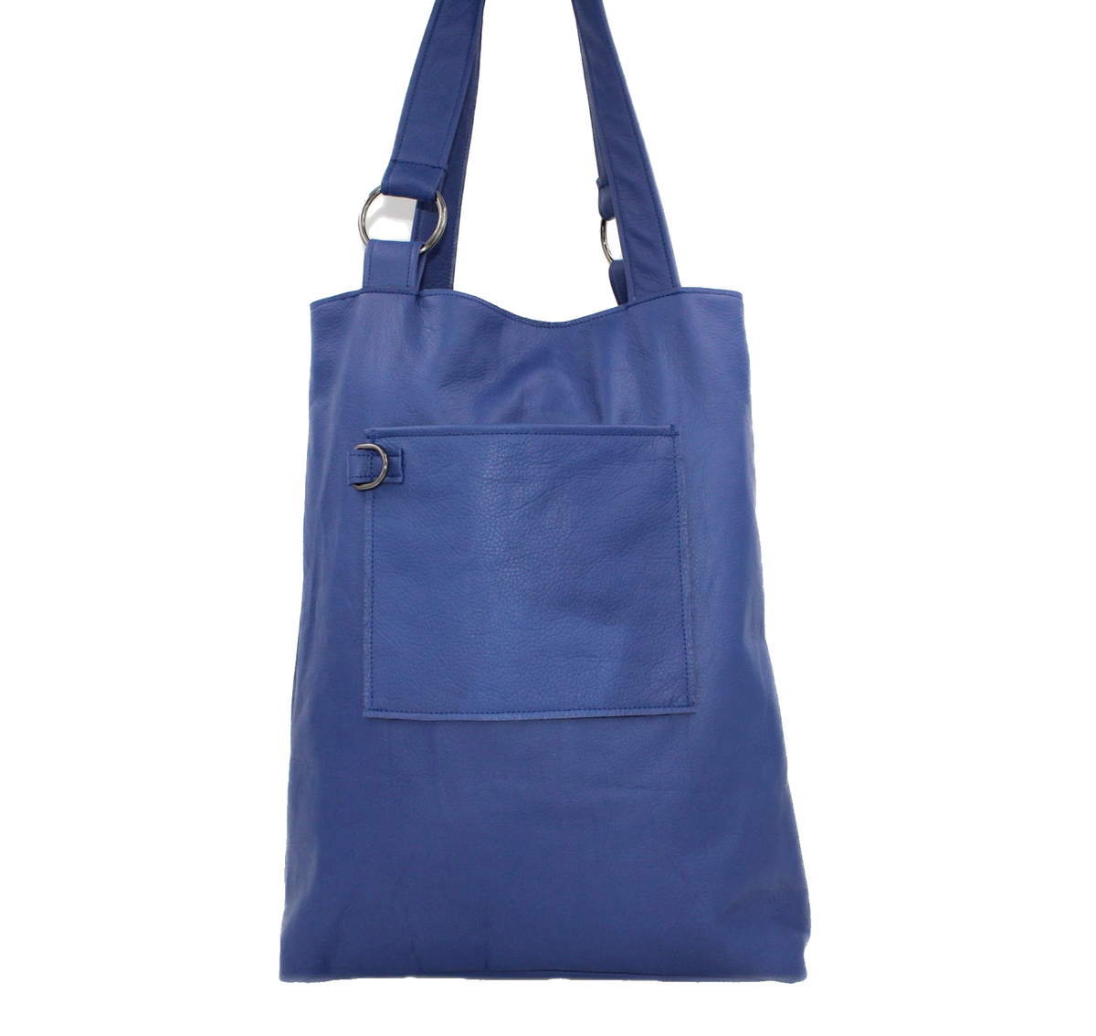 Slouch bag with ZIPPERLarge TOTE leather bag in NAVY blue. Soft natura –  Handmade suede bags by Good Times Barcelona