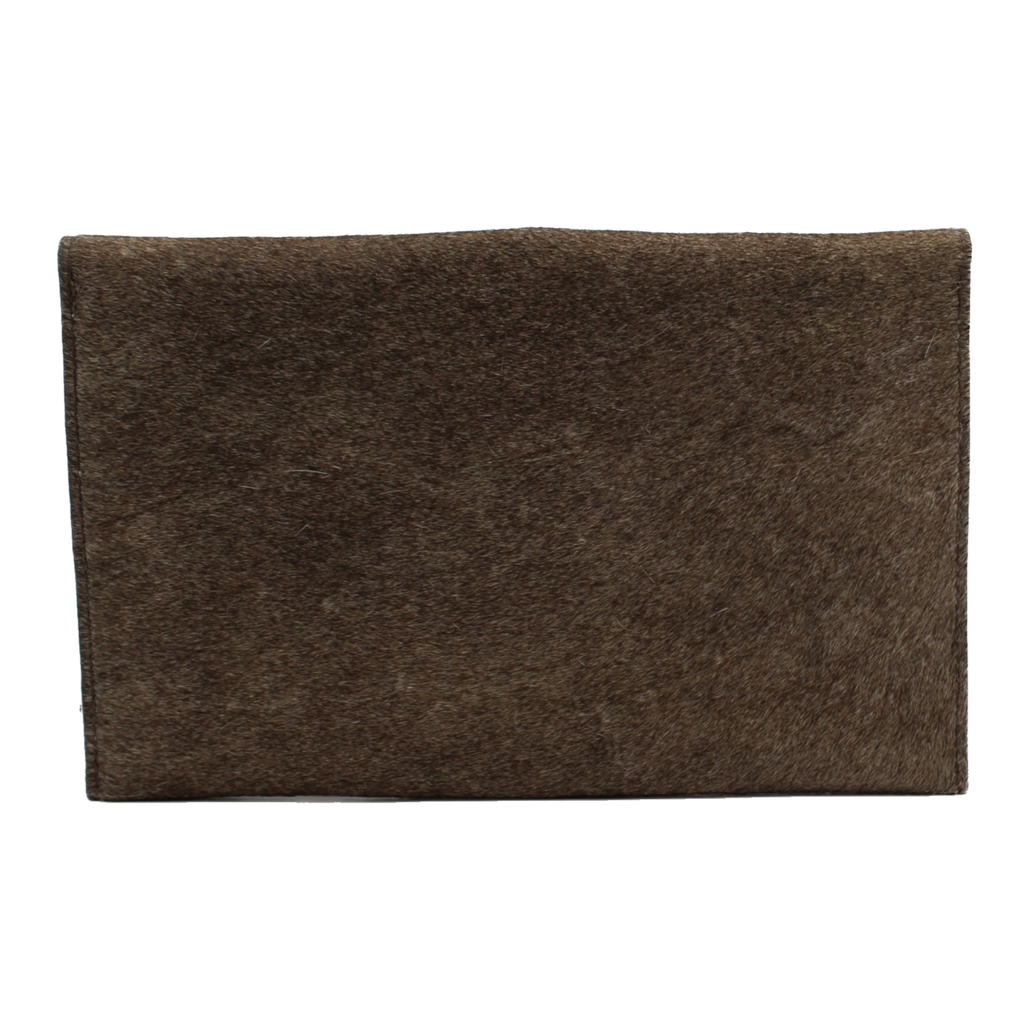 Light Brown Cow Hide Clutch Purse -  Clutch Purse with popper closure