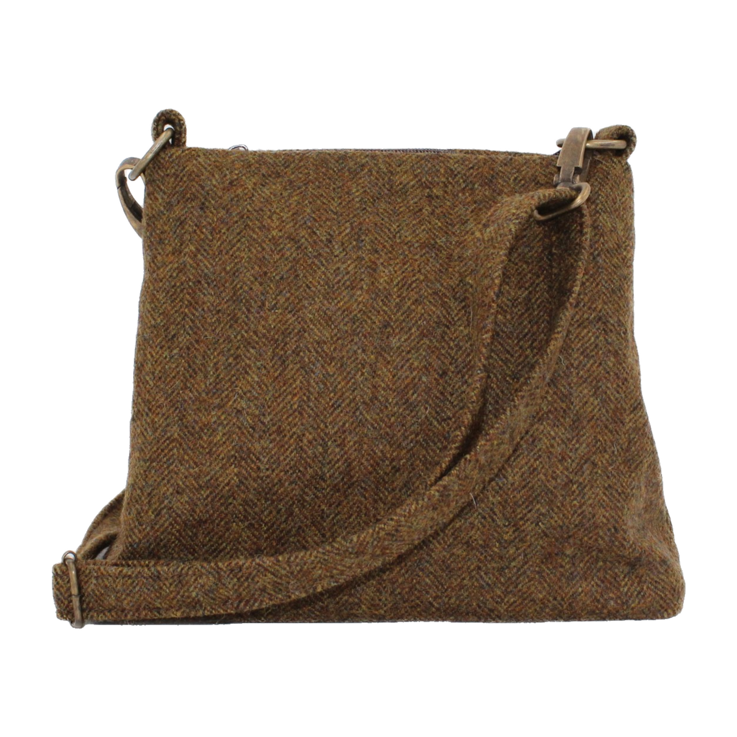 Chestnut Brown Tweed Cross Body or Shoulder Bag